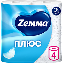 Бумага туалетная Zemma Плюс