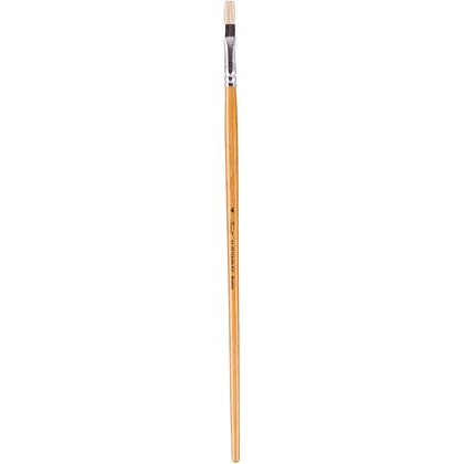 Кисть "Сонет", щетина, плоская, на длинной ручке, №4