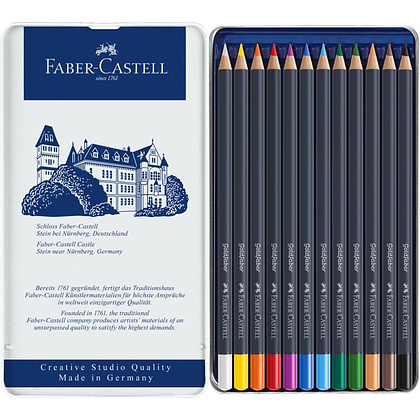 Карандаши цветные "Goldfaber", 12 шт., металлическая упаковка - 2