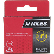 Скоба Miles №3, 8 мм, 1000 штук