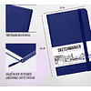 Скетчбук "Sketchmarker", 9x14 см, 140 г/м2, 80 листов, королевский синий - 4