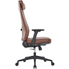 Кресло компьютерное SitZone CH-366A, натуральная кожа, алюминий, коричневый - 3
