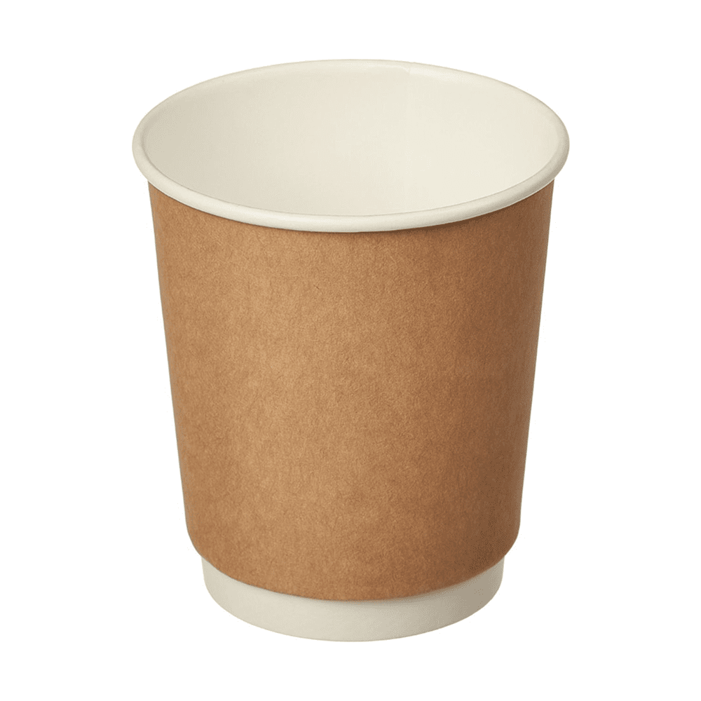Стакан картонный, 24 шт, 250 мл, 2 слоя, крафт ECO