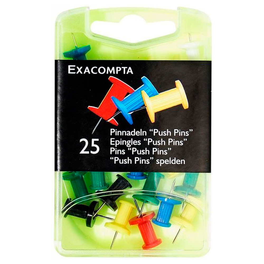 Иглы-кнопки "Пешки", 25 шт, ассорти