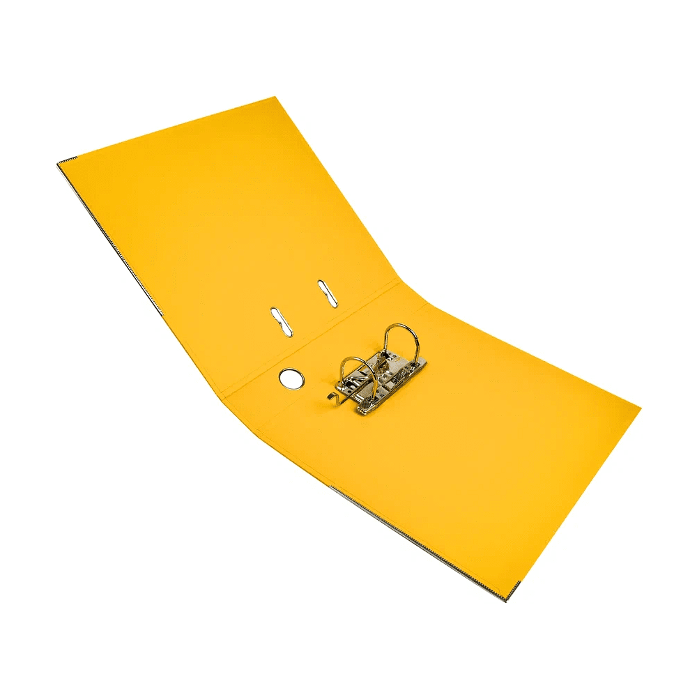 Папка-регистратор "Yesli:", А4, 75 мм, ПВХ, желтый - 5