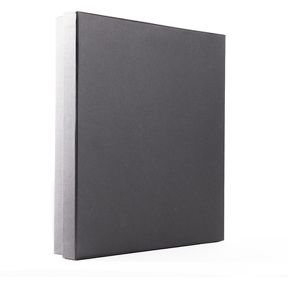 Коробка под ежедневник и ручку, 25x25x3.5 cм, с ложементом, черный - 3