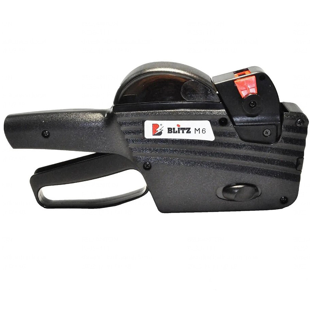 Этикет-пистолет однострочный "Blitz Maxi 6", 26x16 мм, черный