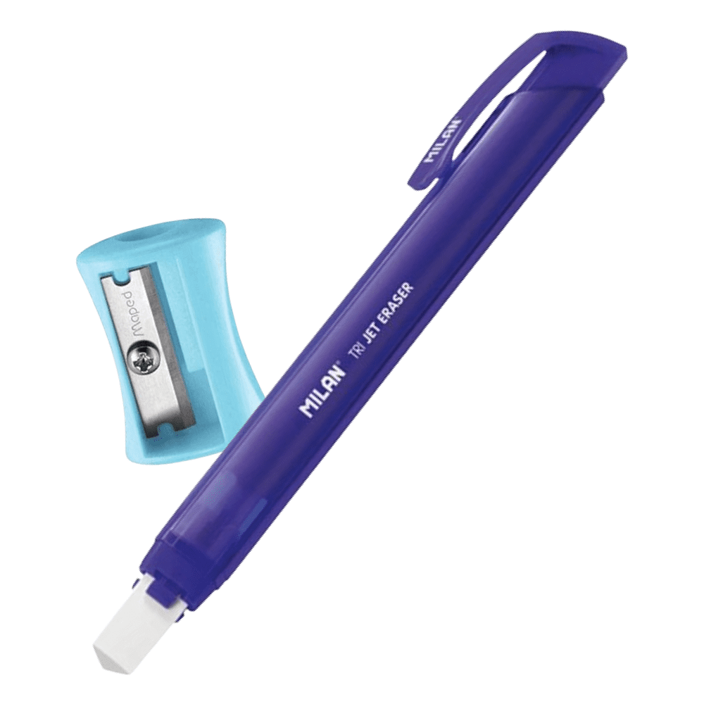 Набор ластик Milan "Acid" + точилка Maped "Vivo Classic"