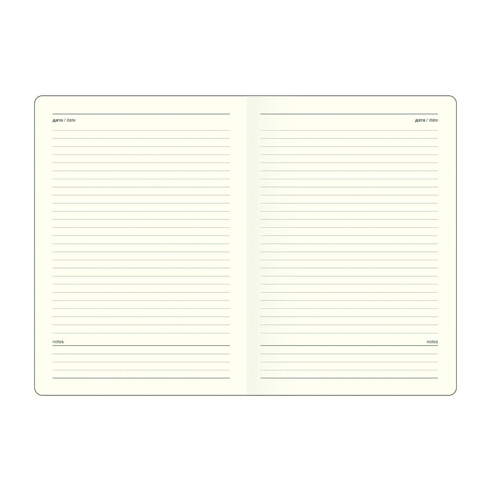 Ежедневник недатированный "Petals", А5, 320 страниц, голубой - 2