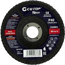 Круг лепестковый торцевой CUTOP, Р40