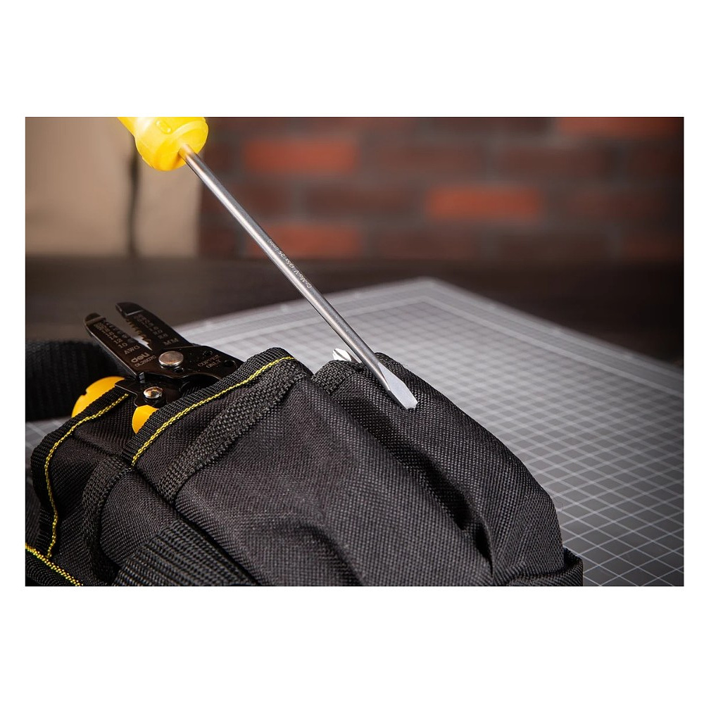 Сумка для инструментов поясная Deli YS EDL430003, 250х120х40 мм, ткань Oxford, черный - 3