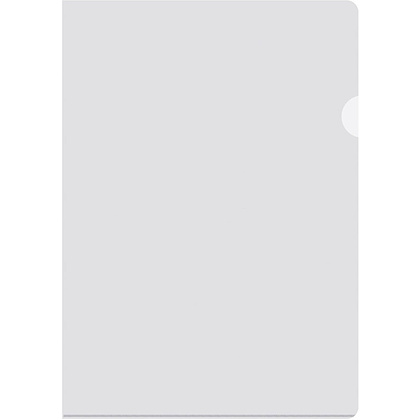 Папка-уголок "Inter-folia", А4, 80 мк, прозрачный