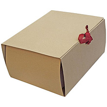 Папка-скоросшиватель с завязками, 120 мм, 4 завязки, крафт