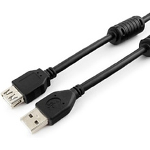 Кабель-удлинитель Cablexpert CCF2-USB2-AMAF-6 USB2.0 AM/AF, 1.8м, черный