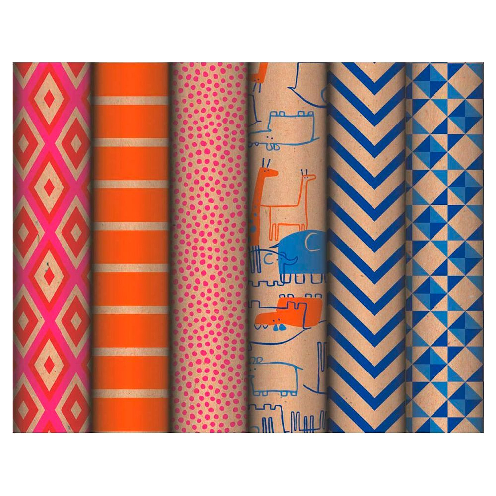 Бумага декоративная в рулоне "Brown Craft. Fantasy", 2x0.7 м, 60 г/м2, ассорти