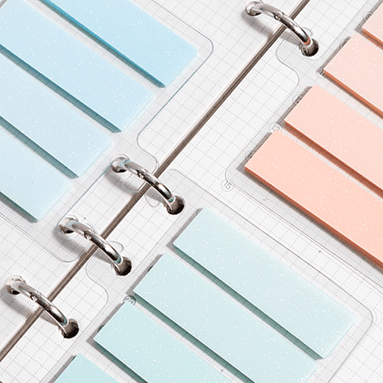 Закладки пластиковые "Deli", 12х44 мм, 1 цвет х 25 шт, ассорти пастель - 2