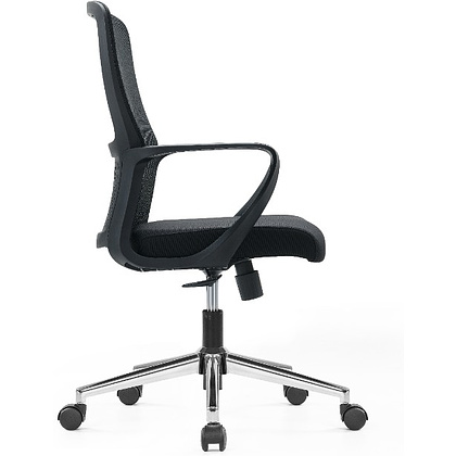 Кресло компьютерное SitZone U-069B, сетка, ткань, черный - 3