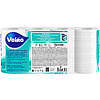 Бумага туалетная Veiro Delicate, 8 рулонов, 3 слоя, белый  - 4