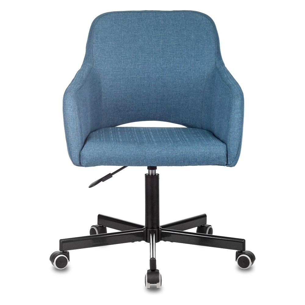 Кресло для персонала Бюрократ "CH-380M", металл, ткань, синий - 2