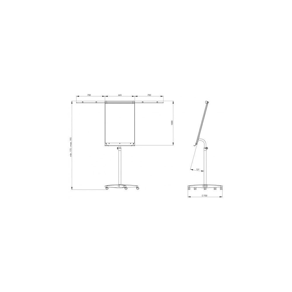 Флипчарт 2x3 "Mobilchart Pro" (TF02), 70x100 см - 2