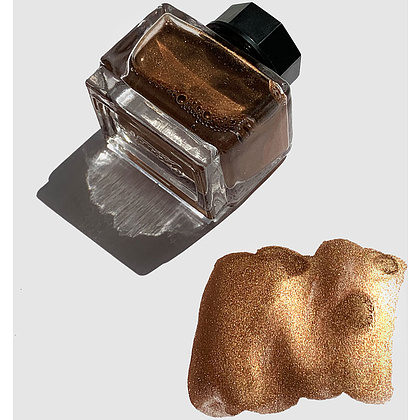 Тушь для рисования и каллиграфии "Малевичъ", 15 мл, металлик бронза - 2