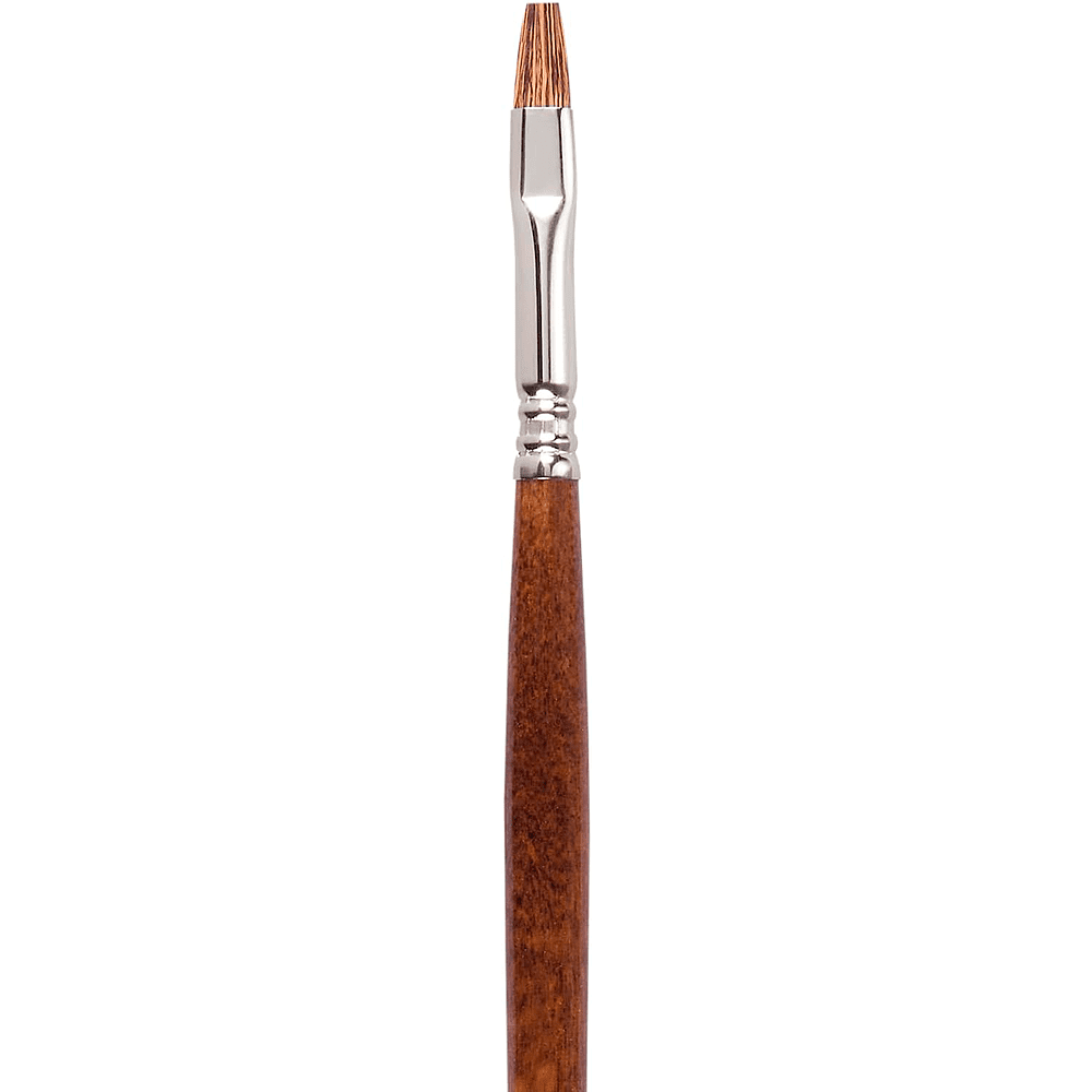 Кисть "Escoda Versatil Brush L/H", синтетика, темно-коричневый, плоская, №8 - 2