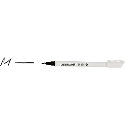 Ручка капиллярная "Sketchmarker brush medium", черный - 2