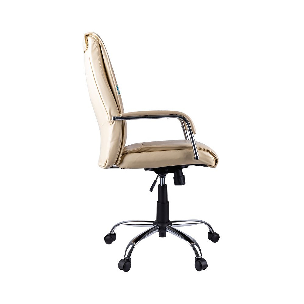 Кресло для руководителя Helmi "HL-E03 Accept", экокожа, металл, бежевая - 3