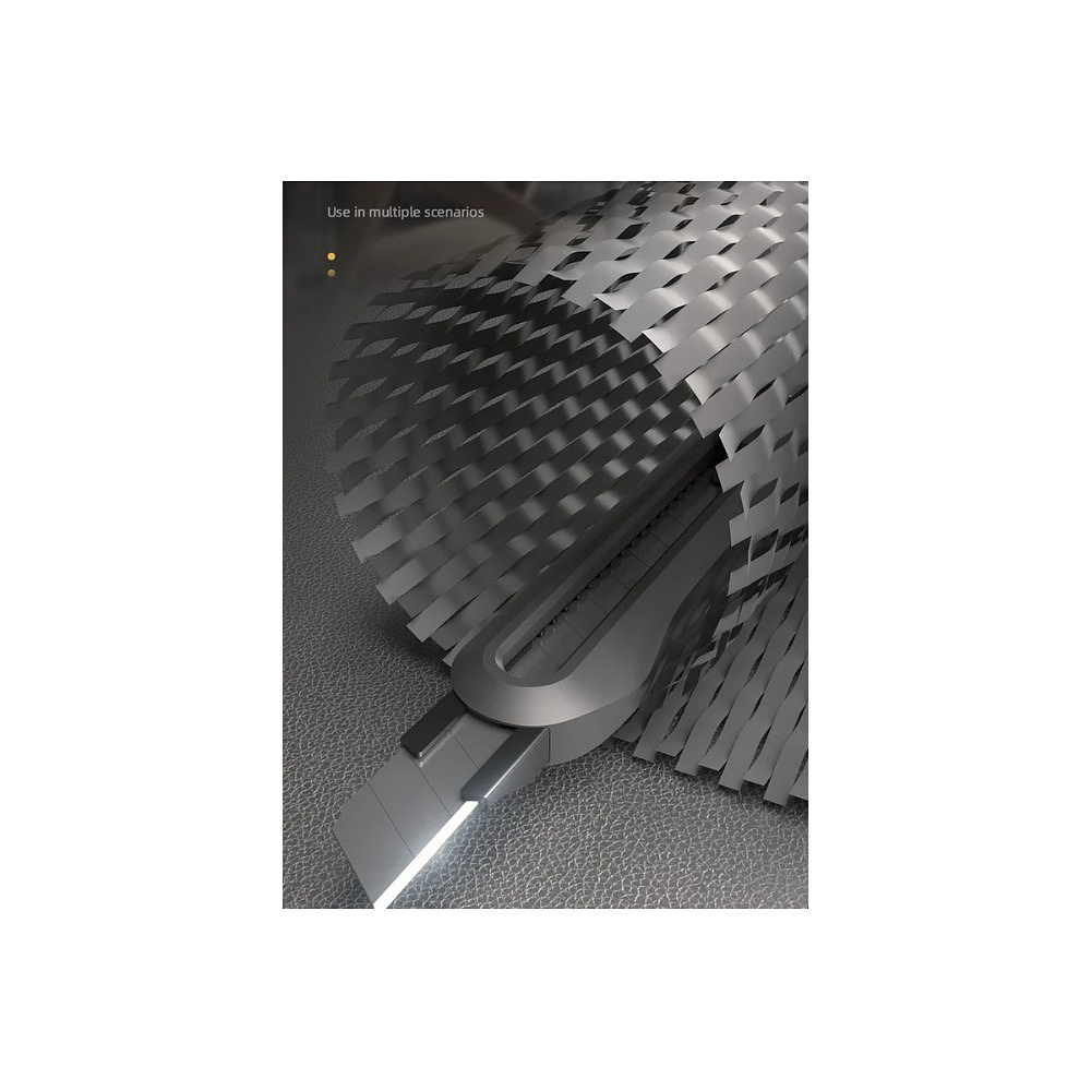 Нож строительный Deli HS EHT4009, 9 мм, Soft Touch, черный - 6