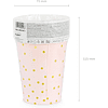 Стакан бумажный "Горошек", 6 шт, 260 мл, светло-розовый - 3