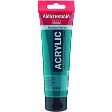 Краски акриловые "Amsterdam", 675 зелёный ФЦ, 120 мл, туба
