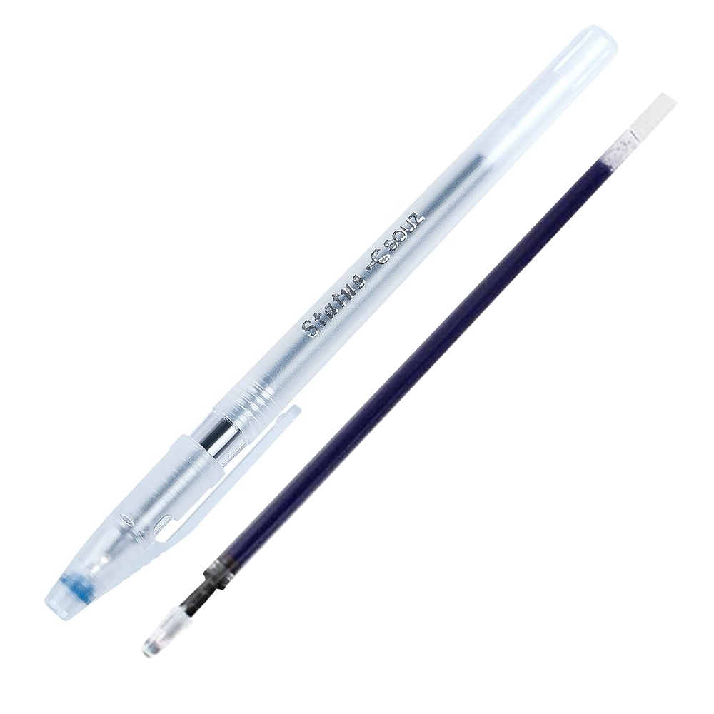 Набор гелевая ручка "Status" + стержень гелевый, "Status" синий