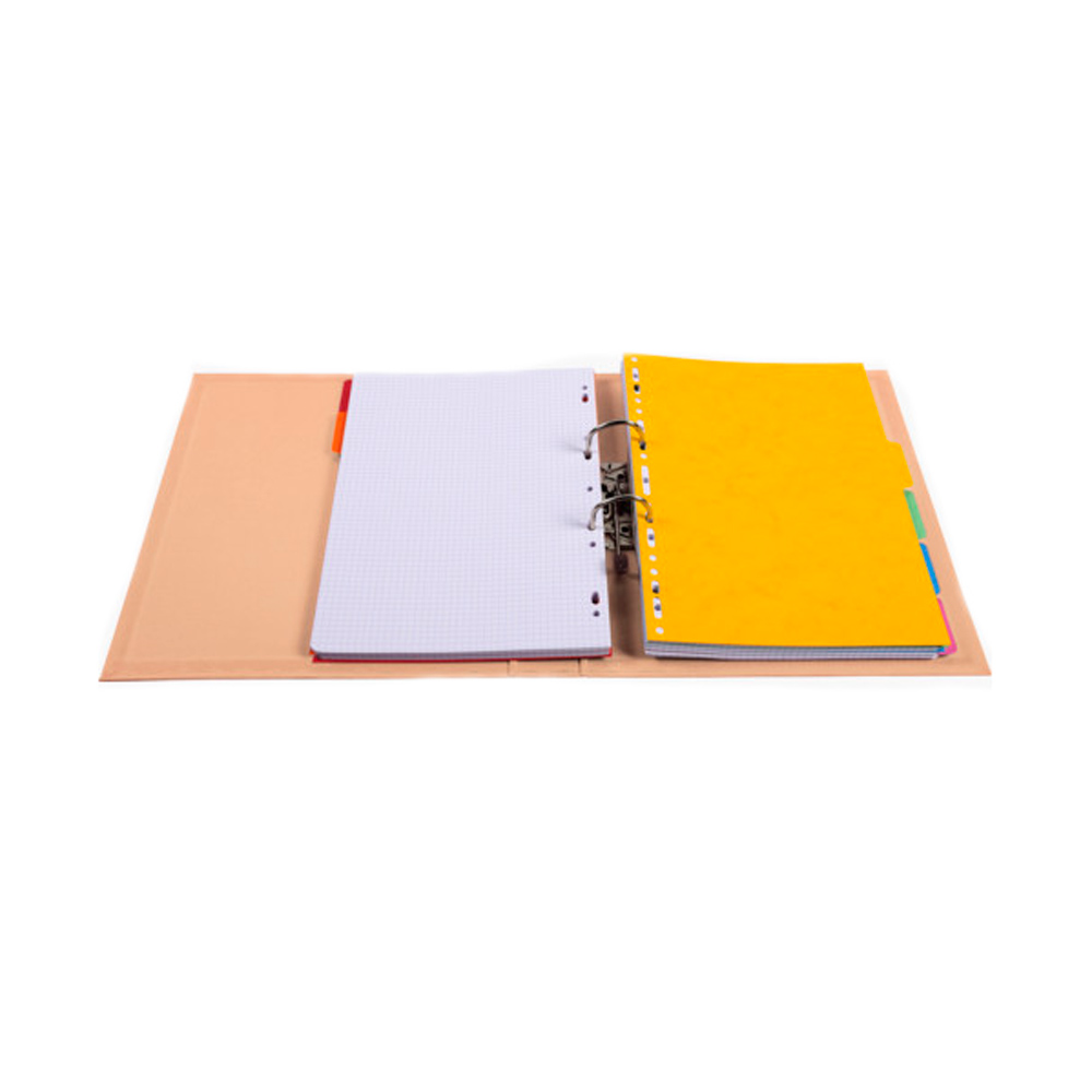 Папка-регистратор, A4, 50 мм, ПВХ, лососевый - 3