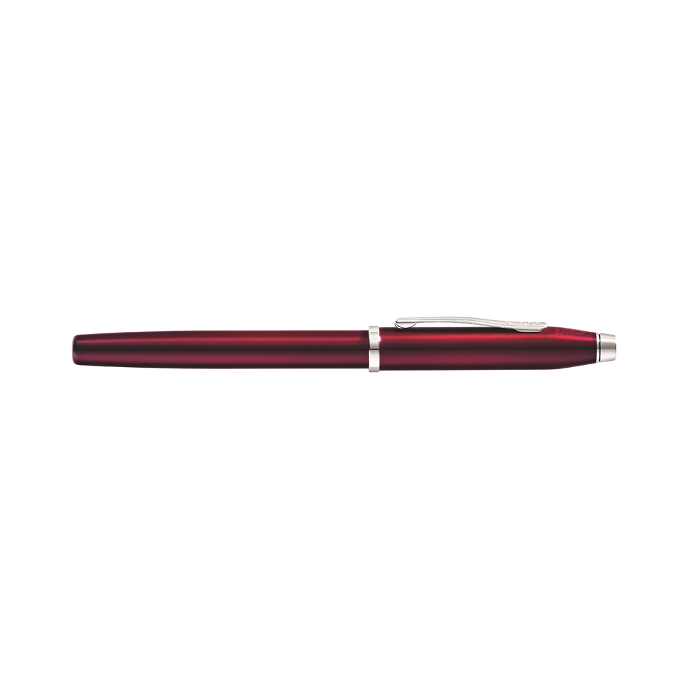 Ручка перьевая F "Century II Translucent Plum Lacquer", металл, красный, черный