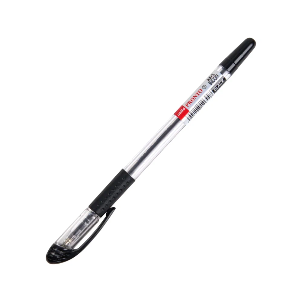 Ручка шариковая "Pronto", 0.5 мм, прозрачный, стерж. черный