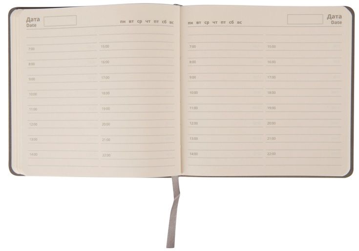 Ежедневник недатированный "Scotty", A5, 150х150 мм, 272 страницы, серый