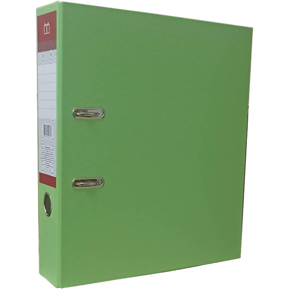 Папка-регистратор «Полиграфкомбинат», А4, 50 мм, ПВХ Эко, зеленый
