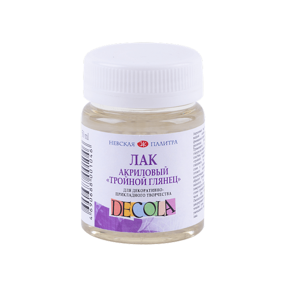 Лак акриловый "Decola", тройной глянец, 50 мл