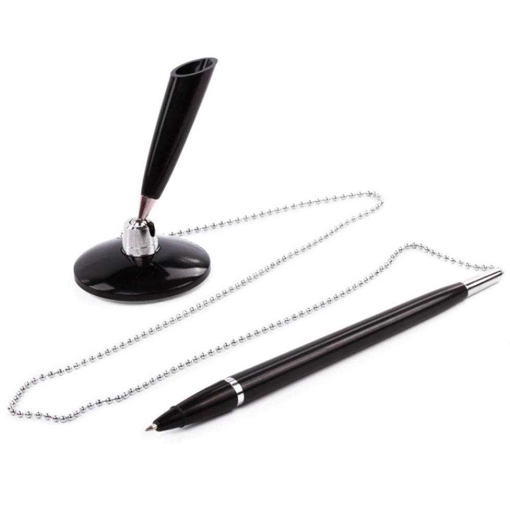 Ручка шариковая на подставке "Стэнд-Пен", 0.5 мм, чёрный, стерж. синий