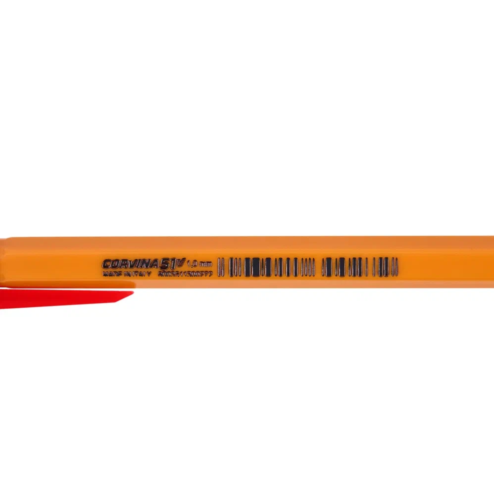 Ручка шариковая "Corvina", 1.0 мм, оранжевый, красный, стерж. красный - 5