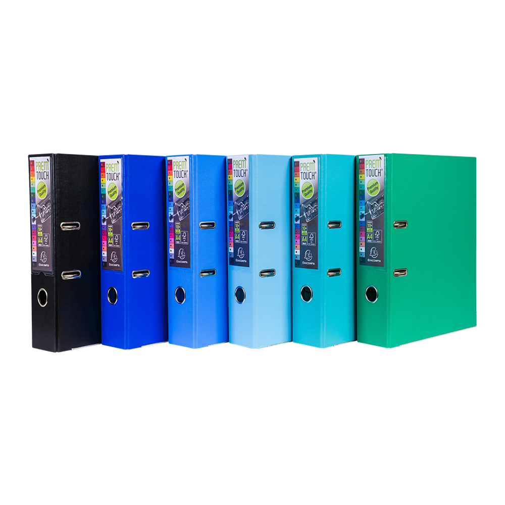 Папка-регистратор "Exacompta", A4, 50 мм, ПВХ, желтый - 6