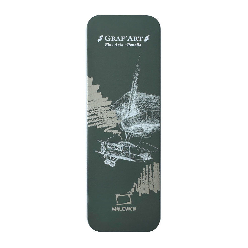 Карандаш графитный матовый "Малевичъ", набор 6 шт - 4