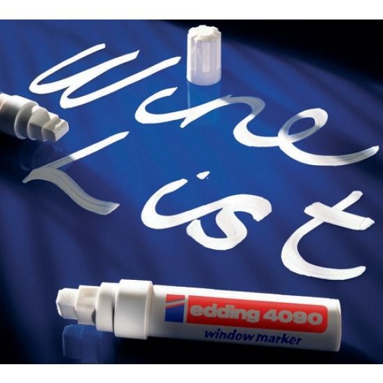 Маркер меловой Edding "4090", белый - 4