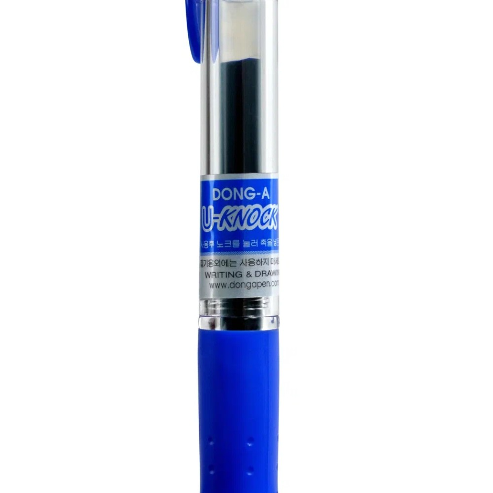 Ручка гелевая "U-knock", 0.7 мм, голубой, стерж. синий - 4
