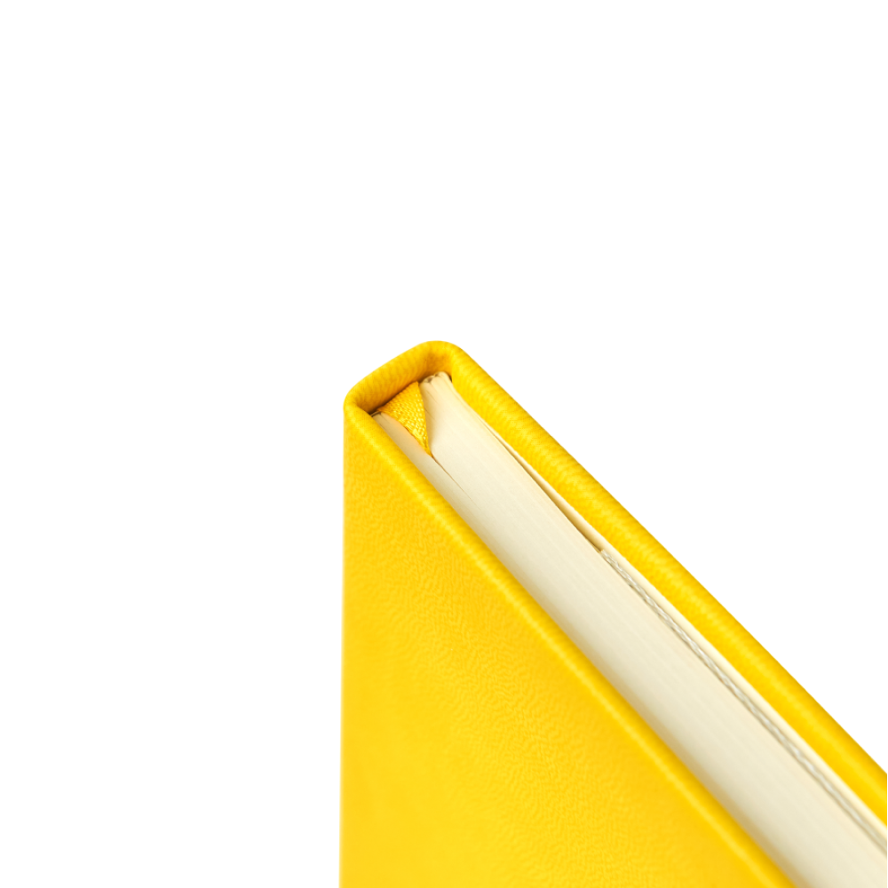 Блокнот "1818-16", А5, 96 листов, на резинке, желтый - 3