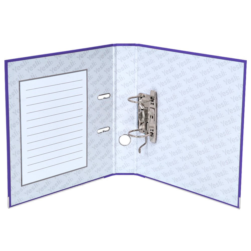 Папка-регистратор "Yesli:", А4, 50 мм, ПВХ Эко, фиолетовый - 6
