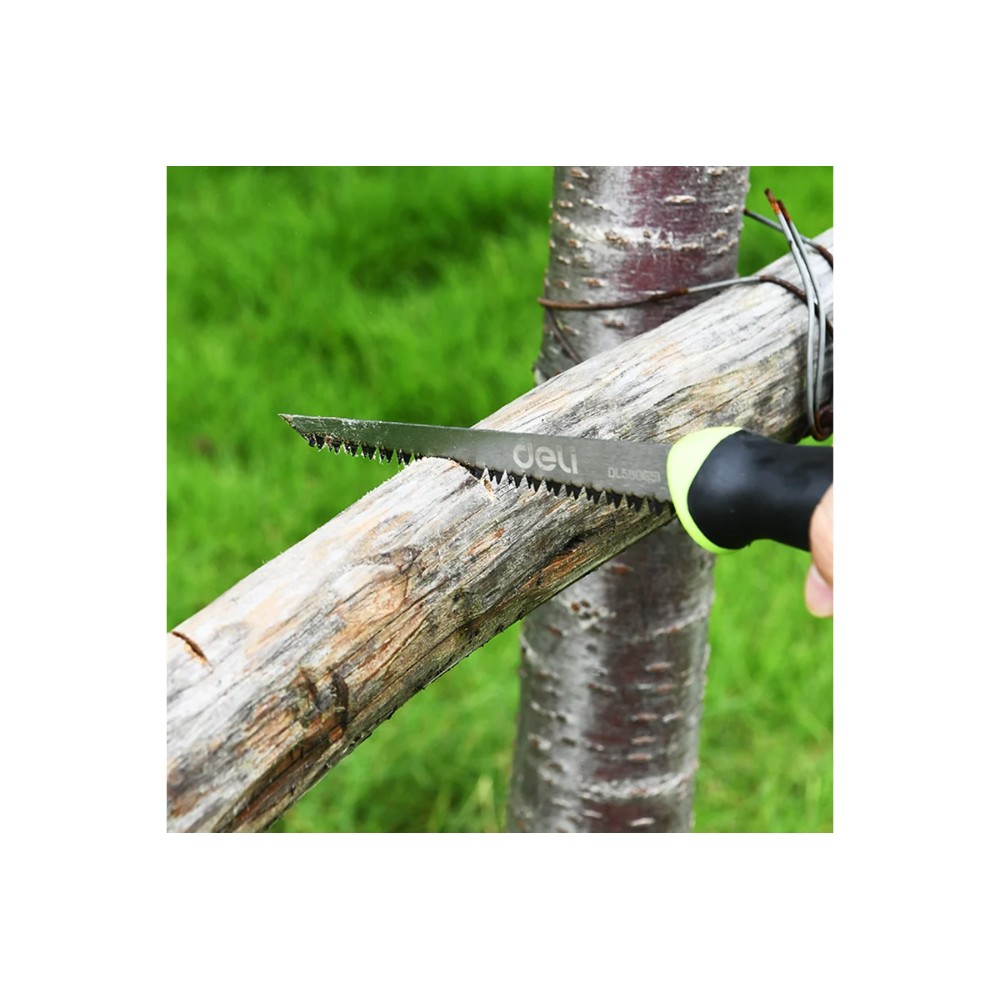 Пила-нож садовая Deli GS EDL580651, 170 мм, 8TPI, черный, зеленый - 12