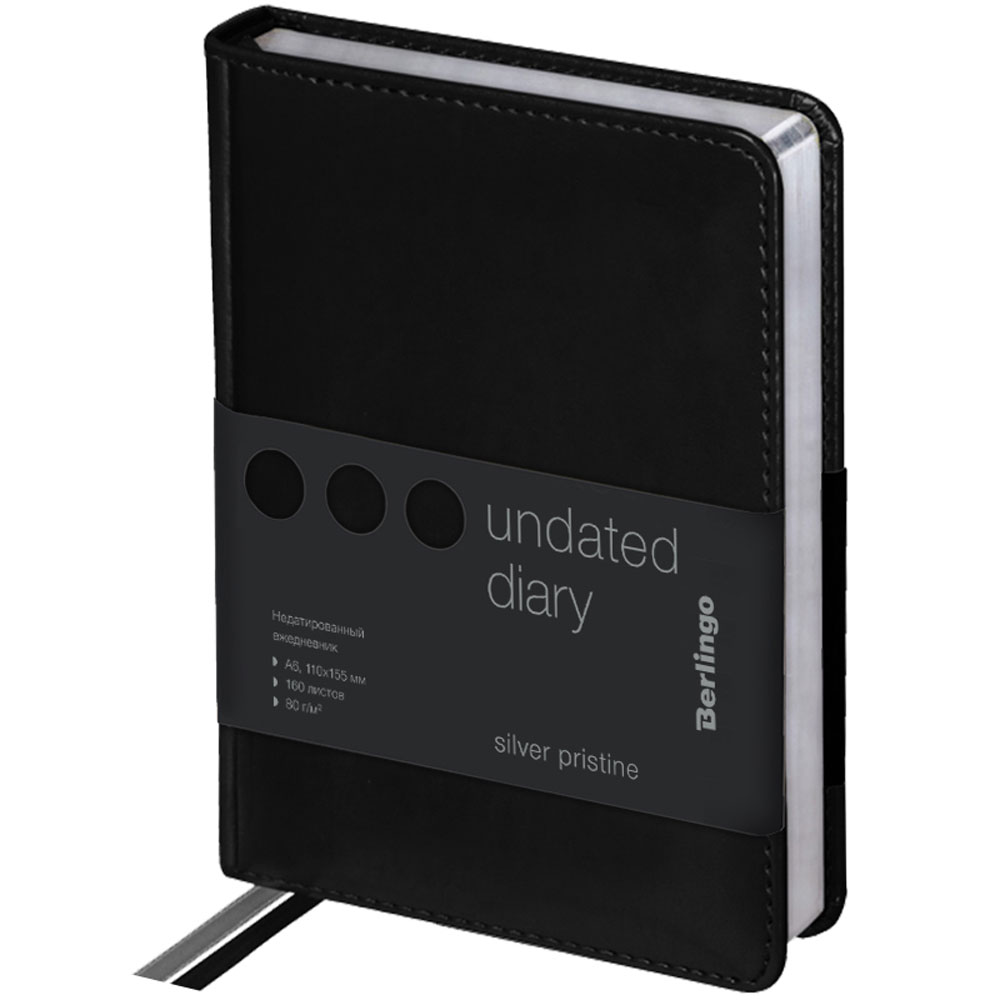  Ежедневник недатированный "Silver Pristine", А6