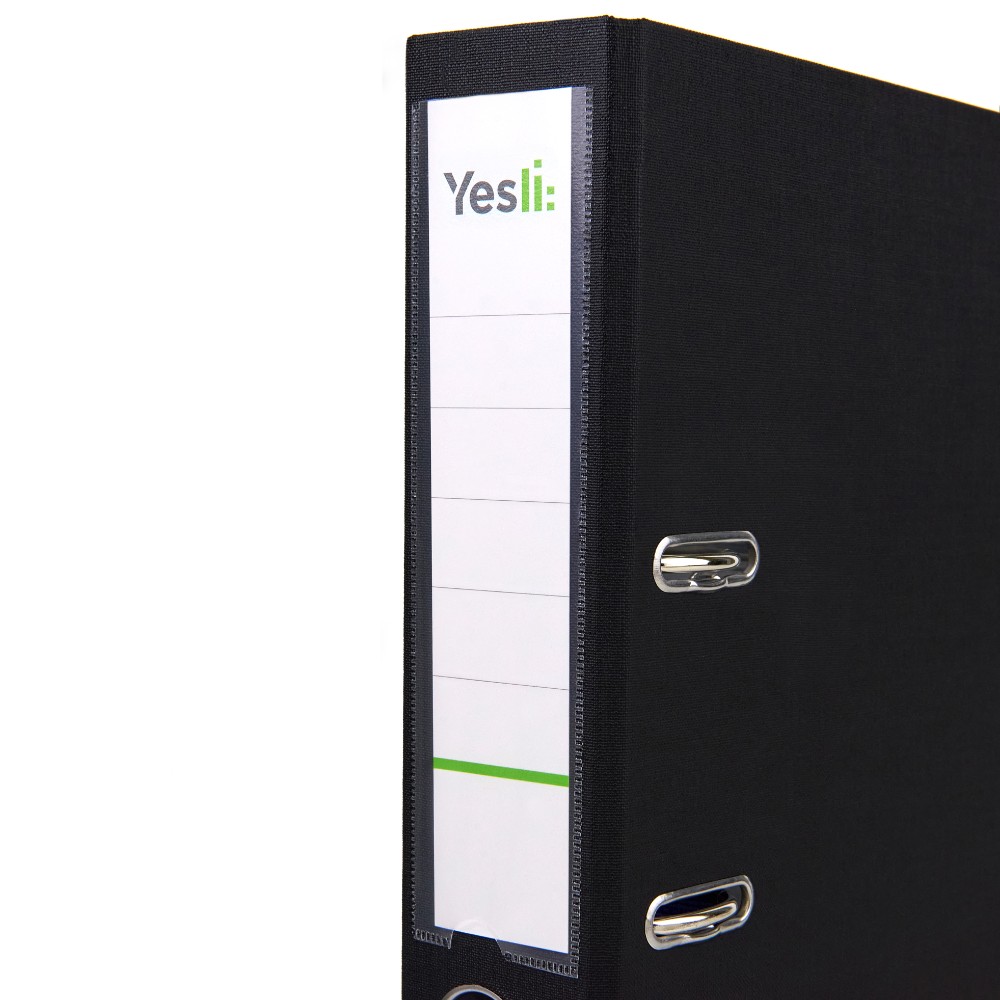 Папка-регистратор "Yesli:", А4,  50 мм, ПВХ, черный - 2
