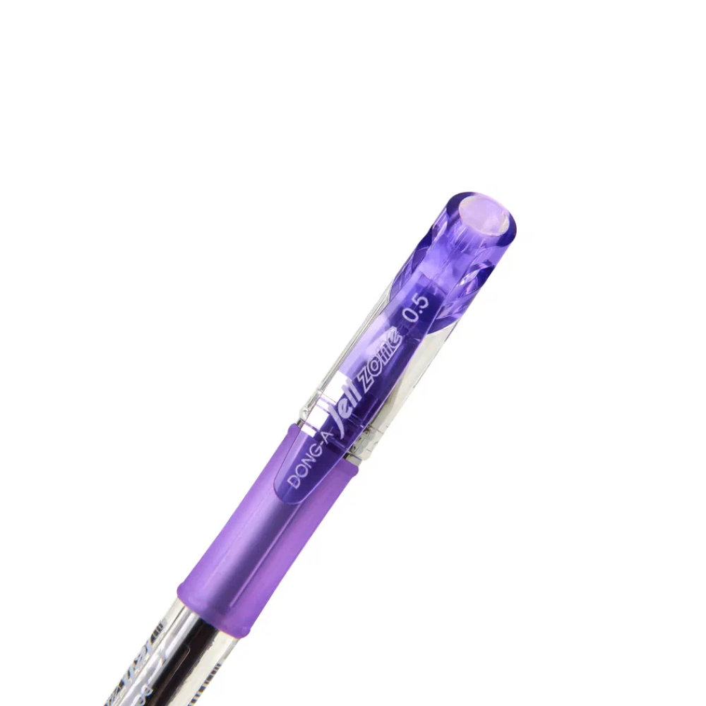 Ручка гелевая "Jell-Zone Standard", 0,5 мм, прозрачный, стерж. фиолетовый - 3